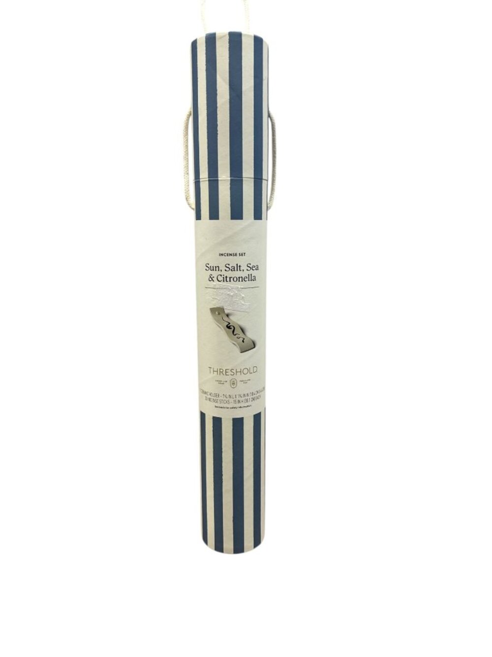 Sun Salt Sea & Citronella Incense Set With Ceramic Holder By Threshold